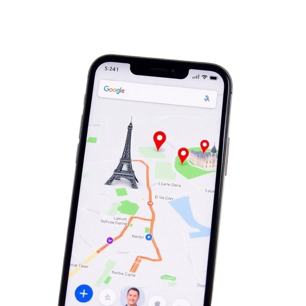 Roteiro de cada dia no Google Maps